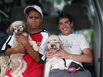 "Kayse" & Alex Matarazzo with
"Cosmo" and Mike Fontinatos