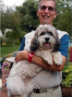         "Holly"... a
 Sable & White Parti-coloured
Female Cockapoo @ 9 Years of Age